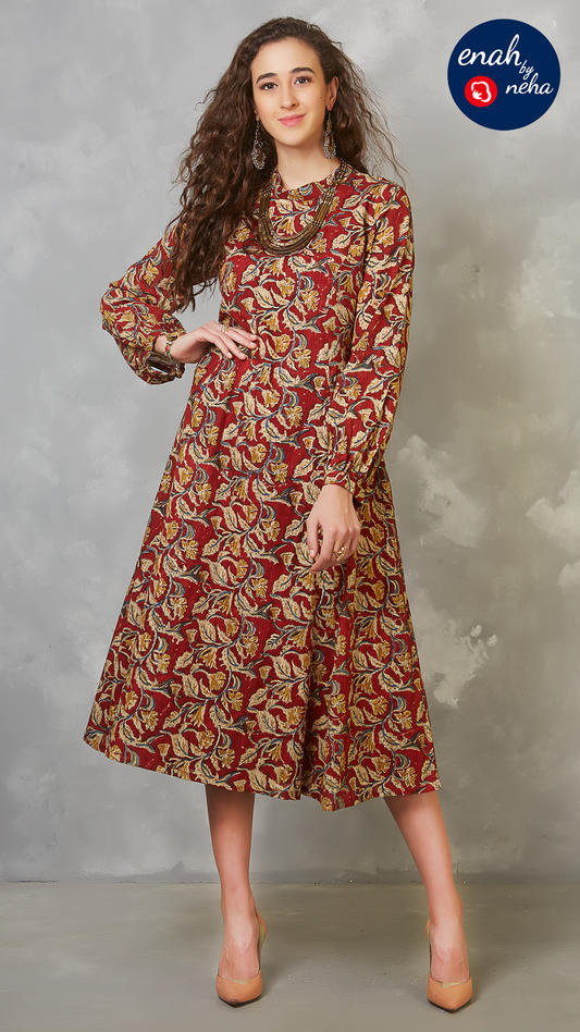 Kota handprinted dress